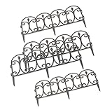 HTI-Living Zierzaun Schnörkel Nessa Beeteinfassung Beetbegrenzung 242 cm