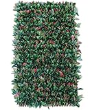 JORON Künstliche Hecke Efeu Sichtschutz, Balkon Sichtschutz Kunstpflanzen Sichtschutzfächer für Balkon Garten, 100x200 cm, Ausziehbar Größe - Blätter A