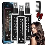 Continentau.Jy07 Haarspray, Sofortiges Haarverdichtungsspray Mit Natürlichem Pflanzenprotein, Flauschiges Volumenspray, Volumen- Und Haarverdichtungsspray, Nicht Fettend Und Nicht Klebend (3 Stück)