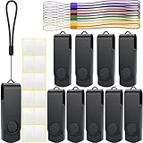 Uflatek 64GB USB Sticks Speicherstick Memory Stick 10 Stück USB 2.0 Schwarz Flash Drive Swivel Flash Laufwerk Metall Thumb Drive Externer Datenstick mit Lanyard