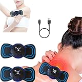 Nackenmassagegerät, EMS Trainingsgerät, Massagegerät Nacken Schulter, Bauchtrainer Elektrisch Massage von tiefem Gewebe Elektrostimulatoren für Nacken, Rücken, Schulter, Beine 2Pcs