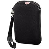 Hama Festplattentasche 2,5', Schutzhülle für Externe Festplatten mit 6,4 cm, Zubehörfach, Neopren, schwarz