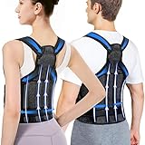 Gerader Rücken Geradehalter, Haltungskorrektur Rücken Damen Herren, Rücken Geradehalter,Verstellbarer Ruckenstrecker,Rückenstützgürtel für Linderung Rückenschmerzen ,Skoliose and Kyphose-M(34'-41')