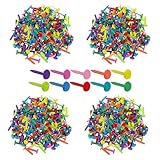 txuzong 400 Stück Set Rundkopfklammern mit Aufbewahrungsbox - Bunte Musterbeutelklammer für Scrapbooking & Basteln - Farbige Klammern mit Runden Enden für Papier, Karten, Fotos & DIY-Projekte