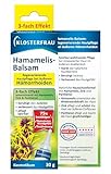 Klosterfrau Hamamelis-Balsam| Regenerierende Hautpflege bei äußeren Hämorrhoiden | 3-fach Effekt unterstützend mit Hamamelis, Zink und Panthenol | 30g