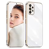PONRFEKT Handyhülle Original für Huawei Enjoy 10 Hülle,Einfaches Stilvoll Handyhülle Ultradünn Luxuriös Galvanisierte Weich TPU Kameraschutz Kratzfest Stoßfest Schutzhülle-Weiß