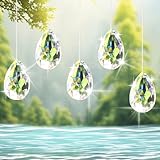 Soodyoow 10 Stück Sonnenfänger, 38 mm Sonnenfänger Kristall, Suncatcher, Kristalle zum Aufhängen, Suncatcher Kristall, Sonnenfängers Bastelset, mit 8m Transparenter Linie(0.8mm)