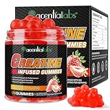 Creatin Ultra Gummis, Kreatin-Gummis, Kreatin-Monohydrat-Gummis FüR MäNner Und Frauen - 5 G Kreatin-Monohydrat Pro Portion, UnterstüTzt Muskelwachstum, Energieschub, 120 Gummis