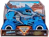 Monster Jam, offizieller Megalodon Monster Truck, Druckguss-Fahrzeug zum Sammeln im Maßstab 1:24, Spielzeug für Kinder ab 3 Jahren