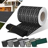 KESSER® PVC Sichtschutzstreifen Sichtschutz Rolle Doppelstabmatten Zaun Blickdicht 35m x 19 cm | 30 Befestigungsclips | Wetterfest Windschutz | Zaunfolie Sichtschutz Garten Gartenzaun Rattan-Anthrazit