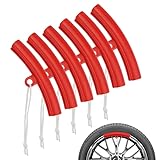 6 Stück Felgenschutz Reifenmontage,Felgenschützer mit Kordel, Felgenschutz Wechsel, Felgenschutzleist Schützt Die Felgen Vor Kratzern Felgenkantenschutz, Felgenschoner für Alle Gängigen Autofelgen