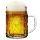 Stölzle Lausitz Bierkrug Kaiser / 6er Set Bierkrüge 0,5 Liter/Stabiler Bierkrug/Biergläser 0,5 Liter aus Soda Lime Glas/Bierseidel 0,5 Liter Spülmaschinengeeignet