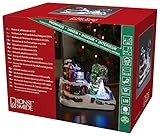 Konstsmide LED-Deko Bahnhof mit 8 Liedern Rgb, 3446-000EE, Weiß Lackiert