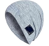 QJFORU Wintermützen, Strickmütze, warme Mütze, Wintermütze, Winterbeanie-Mützen for Männer und Frauen, Strickmützen mit Fleecefutter, warme, lässige warme Mütze(Gray)