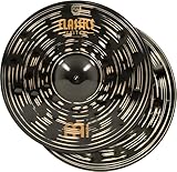 Meinl Cymbals Classics Custom Dark Hihat — 14 Zoll (Video) Schlagzeug Becken Paar (35,56cm) B12 Bronze, Dunkles Finish (CC14DAH)