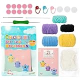 Set zum Basteln von Häkelpuppen | Strickset für charmante Puppen | Schlüsselanhänger zum Häkeln mit Videoanleitungen für Anfänger, fortgeschrittene Handwerker, Mütter