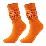 LZPCarra Herren Strumpf Tracht Blau Modische und vielseitige Socken Herren- und Damensocken im gleichen Stil Overknees Strümpfe Kinder (Orange, One Size)