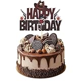 Cowboy-Kuchenaufsatz, glitzernder Cowboyhut, Kuchendekoration, Western-Geburtstagstortenaufsatz für Jungen und Mädchen, Cowboy-Geburtstagsschild, Partyzubehör