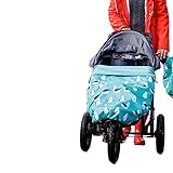 BundleBean GO | universeller, wasserdichter Fußsack| kann auch flach als Spielmatte ausgelegt Werden | universelle Passform und ausdehnbar für jedes Alter, vom Neugeborenen bis zum 4-Jährigen