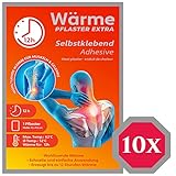 M&H-24 Wärmepflaster bis 12h für Rücken, Nacken, Bauch - Wärmekissen Wärmepads Rückenwärmer Nackenwärmer Wellnesprodukt für Massage & Entspannung Selbstklebend