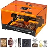 Laser Graviermaschine, L2 Flex 10W Beiliegender Lasergravur Maschine, CNC Graviermaschine Hochpräzise Laser Cutter 150x200mm Arbeitsbereich für Holz, Metall, Acryl, Glas, Leder