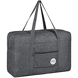 Handgepäck Tasche für Flugzeug Reisetasche Klein Faltbare Handgepäck Koffer 55x40x20cm / 45x36x20cm Sporttasche Krankenhaustasche Weekendertasche von WANDF (A - Denim Grau)