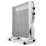 Duronic HV220 WE Elektroheizkörper | 2000 W Wärmewellen Heizung | Heizgerät mit 2 Stufen | Konvektor mit Thermostat | Mica Heizelement | 1 Minute Aufheizzeit | Überhitzungsschutz | Antifrostschutz