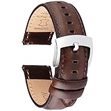 OTTOODY Leder Uhrenarmbänder 18mm-22mm, Schnellverschluß Elegantes Armband für Herren und Damen, Hochwertiger Ersatz für Uhr und Smartwatch