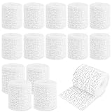Muyohix Gipsbinden Set, 15 Rollen Babybauch Gipsbinden 5 cm x 270 cm, Verband Gipsabdruck, Gips Abdruck Binden, Gips Binden Gipsbinde zum Basteln und Modellieren Schnelltrocknend
