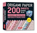 Tuttle Publishing: Origami Paper 200 sheets Cherry Blossoms: High-Quality Origami Sheets Printed with 12 Different Colors