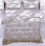 L'EMPORIO CASA Bettwäsche-Set aus warmem Flanell aus reiner Baumwolle, 100 % bequem, für den Winter, Plüsch, Anti-Pilling, 250 x 200 + 40 cm (Palmera Beige)