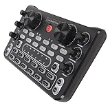 Live -Soundkarte mit Rauschreduktion Spielen | Sound Mixer Board für Mobiles Karaoke | Multi Soundeffekts Broadcast Sound Card für Telefone und Tablets
