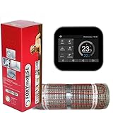 elektrische Fußbodenheizung FOXYMAT.SL RAPID (200 Watt pro m²) mit Thermostat FOXYREG SPS, Komplett-Set, 1.0 m² (0.5m x 2m)
