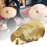 Trommelzymbale * 1 Messing -Becken Crash -Becken Hi-Hut-Becken (16inch)