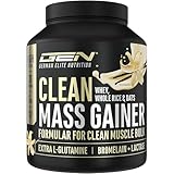 Clean Weight Gainer - 3 kg - Mit komplexen Kohlyendraten & Protein - Ideal für die Massephase - Pulver zum Masseaufbau und Zunehmen - Vanilla Geschmack