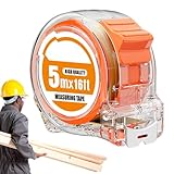 Hogvinnatil Metrisches Maßband – metrische Skala in Zoll und Meter für lineare Messungen, imperiales Messinstrument für Elektriker