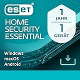 ESET HOME Security Essential 2025 | 1 Gerät | 1 Jahr | inklusive Sicheres Banking & Surfen, Sicheres Heimnetzwerk, Webcam-Schutz | Windows, macOS und Android | Aktivierungscode per E-Mail