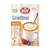 RUF Tassen-Grießbrei Klassisch, Instant Grießbrei aus der Tasse, Tassengericht ideal für unterwegs oder zwischendurch, fertig in 5 Minuten, 1 x 58g