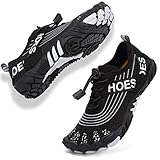 DimaiGlobal Kinder Barfußschuhe Traillaufschuhe Jungen Mädchen Wasserschuhe Schwimmschuhe Schnelltrocknende Wanderschuhe Sportschuhe Laufschuhe Leichte rutschfest 33EU Schwarz