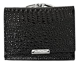 BagandBelt Damen-Bügelbörse-RFID-Butterfly-Design (Black)