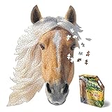 Madd Capp 883010 Shape Puzzle Pferd, Konturpuzzle 550 Teile, für Kinder und Erwachsene, Mehrfarbig