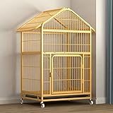 ZHANGXAO Katzenkäfig Outdoor, Kleintierkäfig, Rattenkäfig Kaninchenkäfig Indoor Katzenlaufstall mit 360° drehbaren Rollen, Abnehmbarer auslaufsicherer Wanne, Kaninchenkäfig Laufstall Käfig Indoor Out