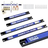 CCLIFE 4tlg Magnetleiste Werkzeug 37cm & 23cm 15kg & 9kg Magnetschiene Magnetisch Werkzeugleiste für Werkstatt