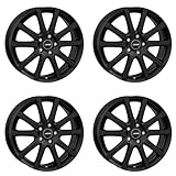 4x AUTEC Felgen Alufelgen SKANDIC 7.5x18 ET37 5x112 Schwarz matt kompatibel mit Skoda Octavia Superb Yeti Kodiaq Karoq
