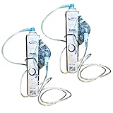 2x Sauerstoff Dose Mit Mundstück Und Schlauch Sauerstoffflasche Tragbarer 99,5% 15L Sauerstoffinhalator