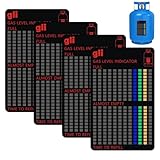4 Pcs Gas Füllstandsanzeige Gasflasche Propangasflasche Füllstandsanzeige Gasfüllstandsanzeiger für Gasflaschen Wohnmobil Geeignet für Die Küche Zu Hause, Grillen Im Freien, Camping, Wohnmobil