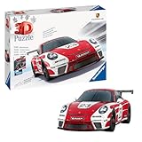 Ravensburger 3D Puzzle 11558 - Porsche 911 GT3 Cup im Salzburg Design - Die berühmte Fahrzeug und Sportwagen Ikone im legendären Design als 3D Puzzle Auto