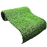 Husalsea Kunstrasen Tischläufer – 35cm x 120cm (13,8in x 48in) Rasenteppich Outdoor für Balkonboden, Rollrasen und Kunstrasen Balkon Dekoration