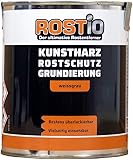 Rostio Rostschutzgrundierung | Kunstharz Rostschutzfarbe weißgrau | Rostschutz & Korrosionsschutz