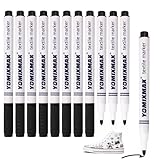 12 Stück Textilstifte Waschmaschinenfest Schwarz , Acrylstifte Waschmaschinenfest, 2-3mm Textilfarben für T-Shirts, Stofftaschen und Bastelprojekte Ungiftige Textilmalstifte für Kinder und Erwachsene